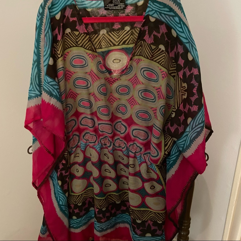 Bat Wing Printed Top